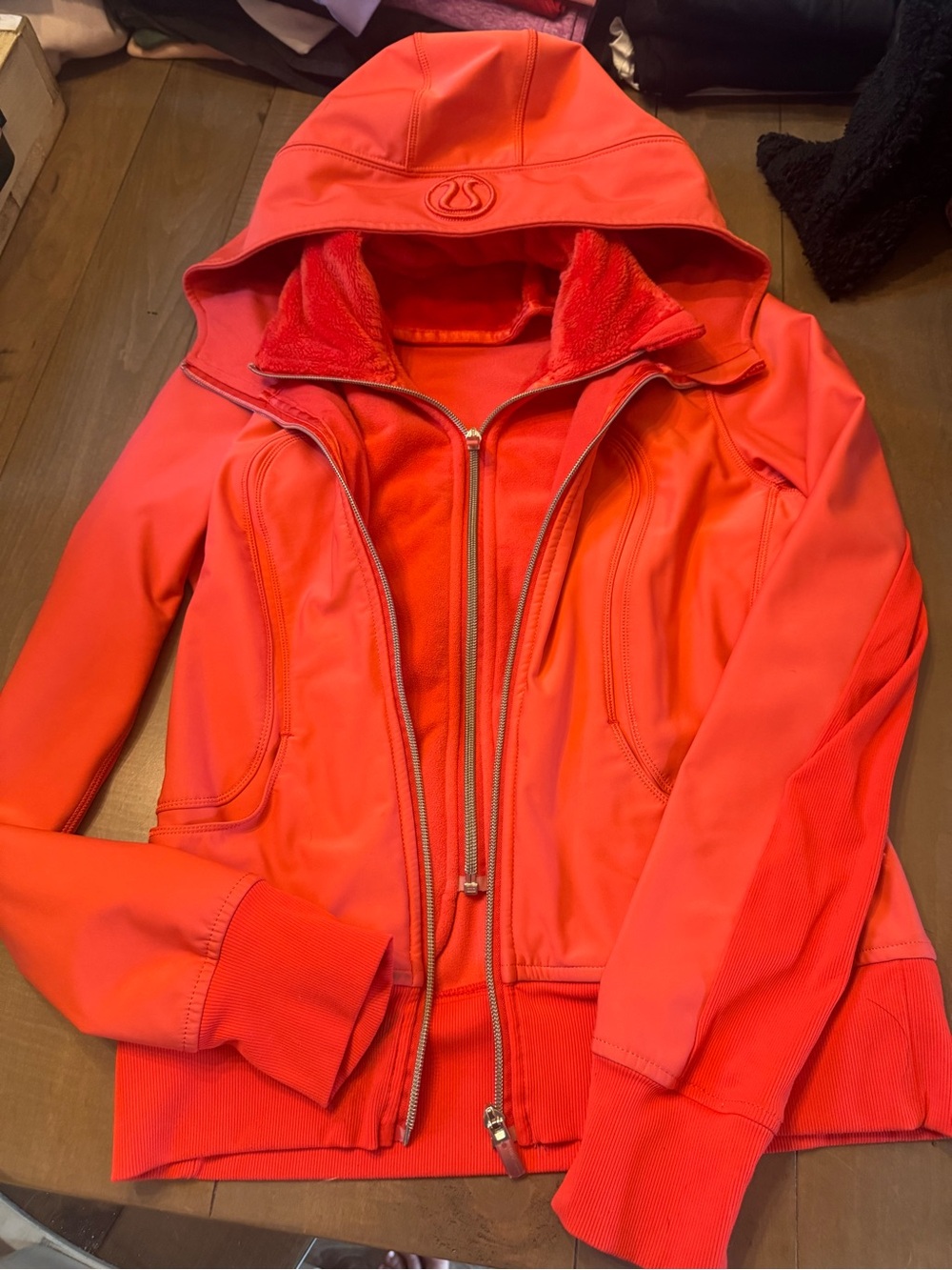 Lululemon Size 4  Uba Hoodie in "Love Red" Jacket Coat